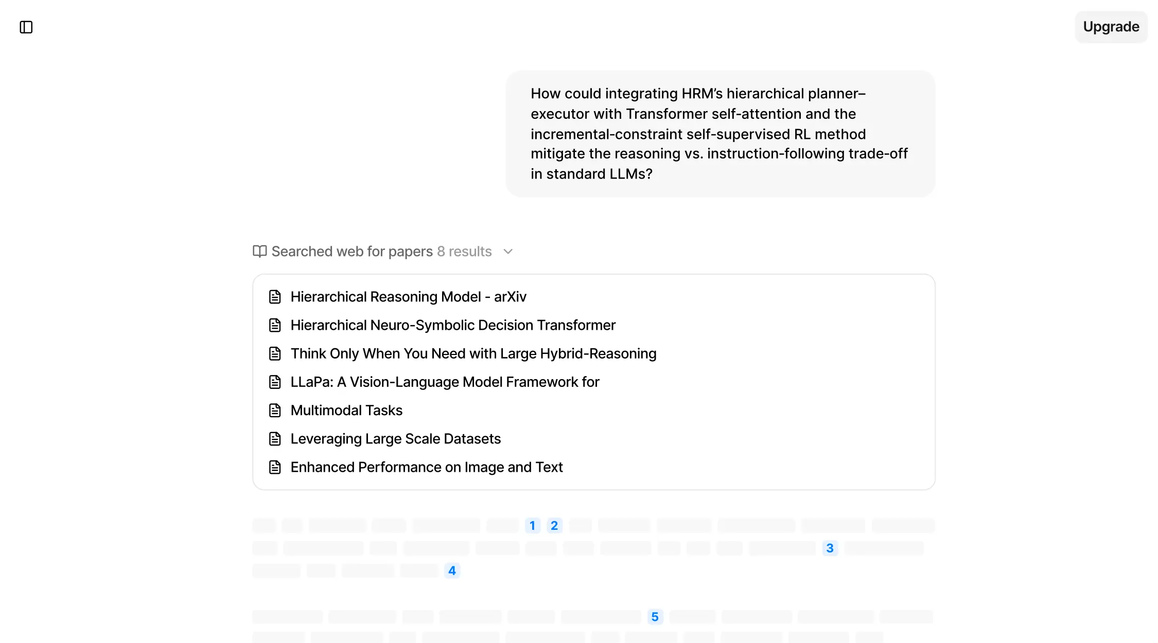 Interface de recherche académique Anara